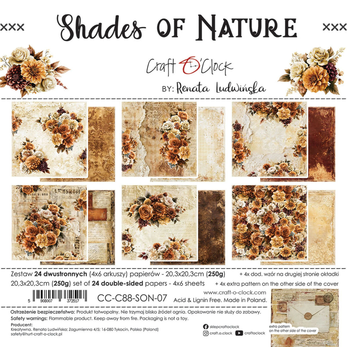 Craft O'Clock - Shades Of Nature - 8x8"