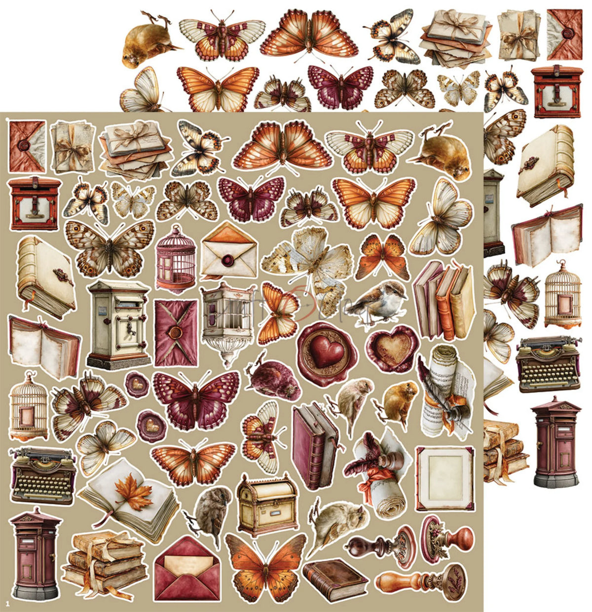 Craft O'Clock -Shades Of Nature - Precious  Extras Set - 12x12"