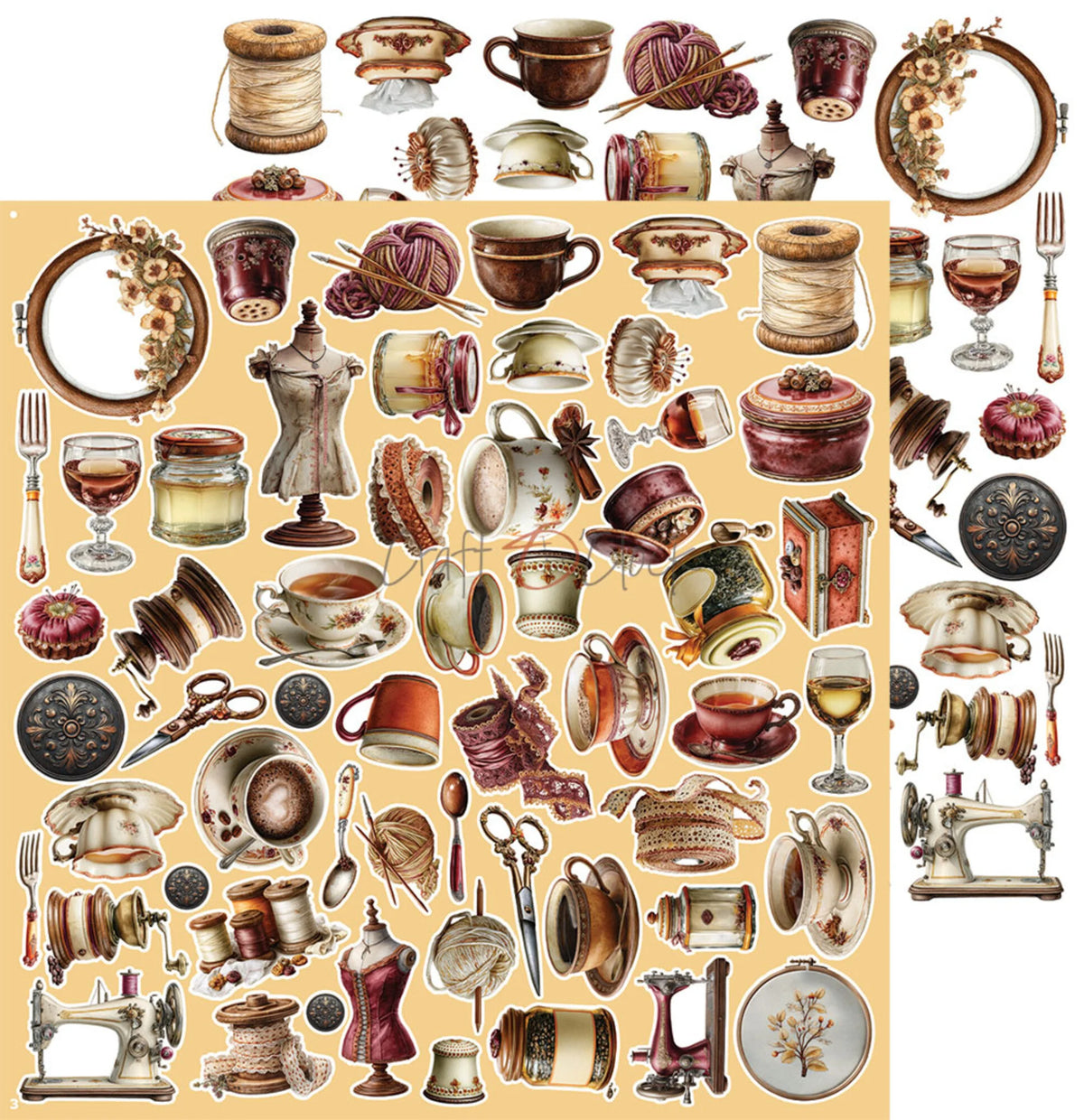 Craft O'Clock - Shades Of Nature - Prestige Extras Set - 12x12"