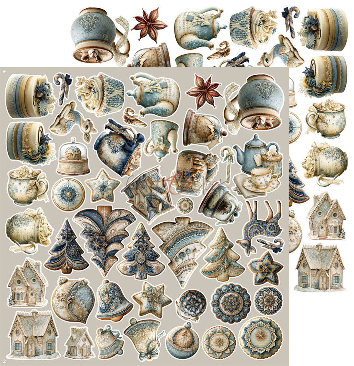 Craft O'Clock - Snow Games - Festive Extras Set - 12x12"