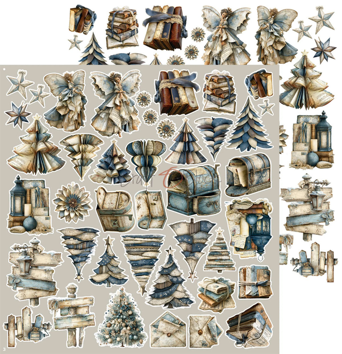 Craft O'Clock - Snow Games - Extras Set Mix - 12x12"