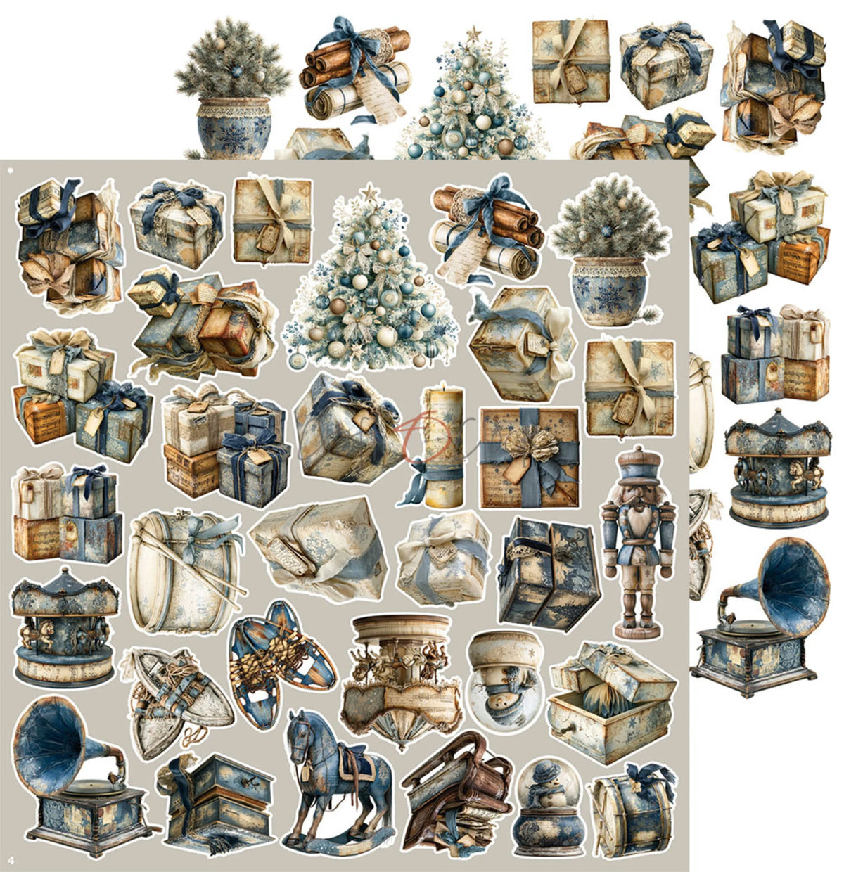 Craft O'Clock - Snow Games - Extras Set Mix - 12x12"