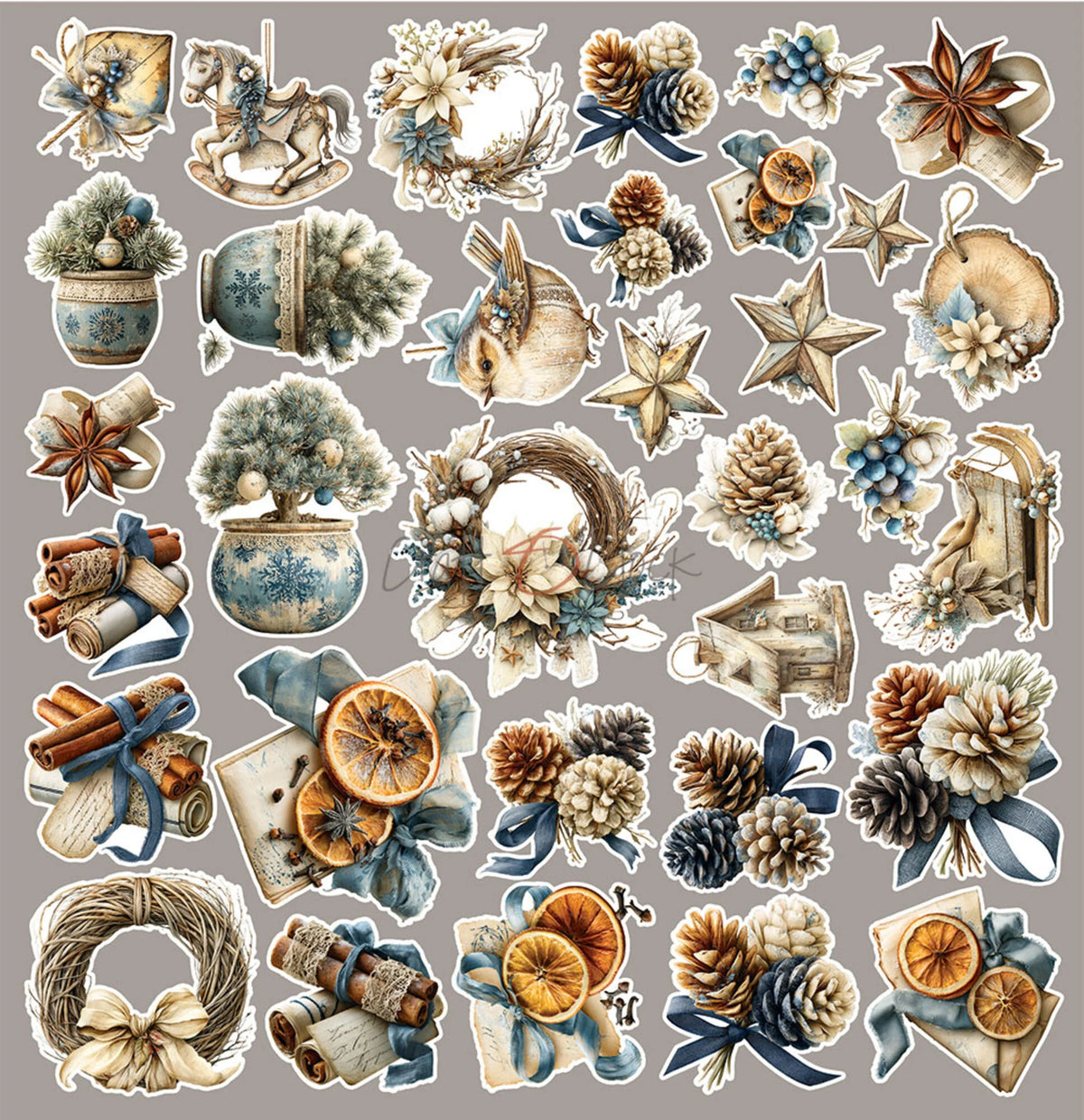 Craft O'Clock - Snow Games - Flowers Extras Set - 12x12"