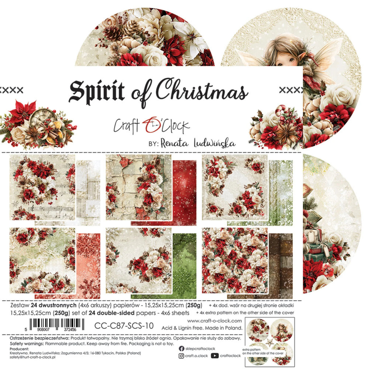 Craft O'Clock - Spirit Of Christmas - Paper Pad - 6x6"