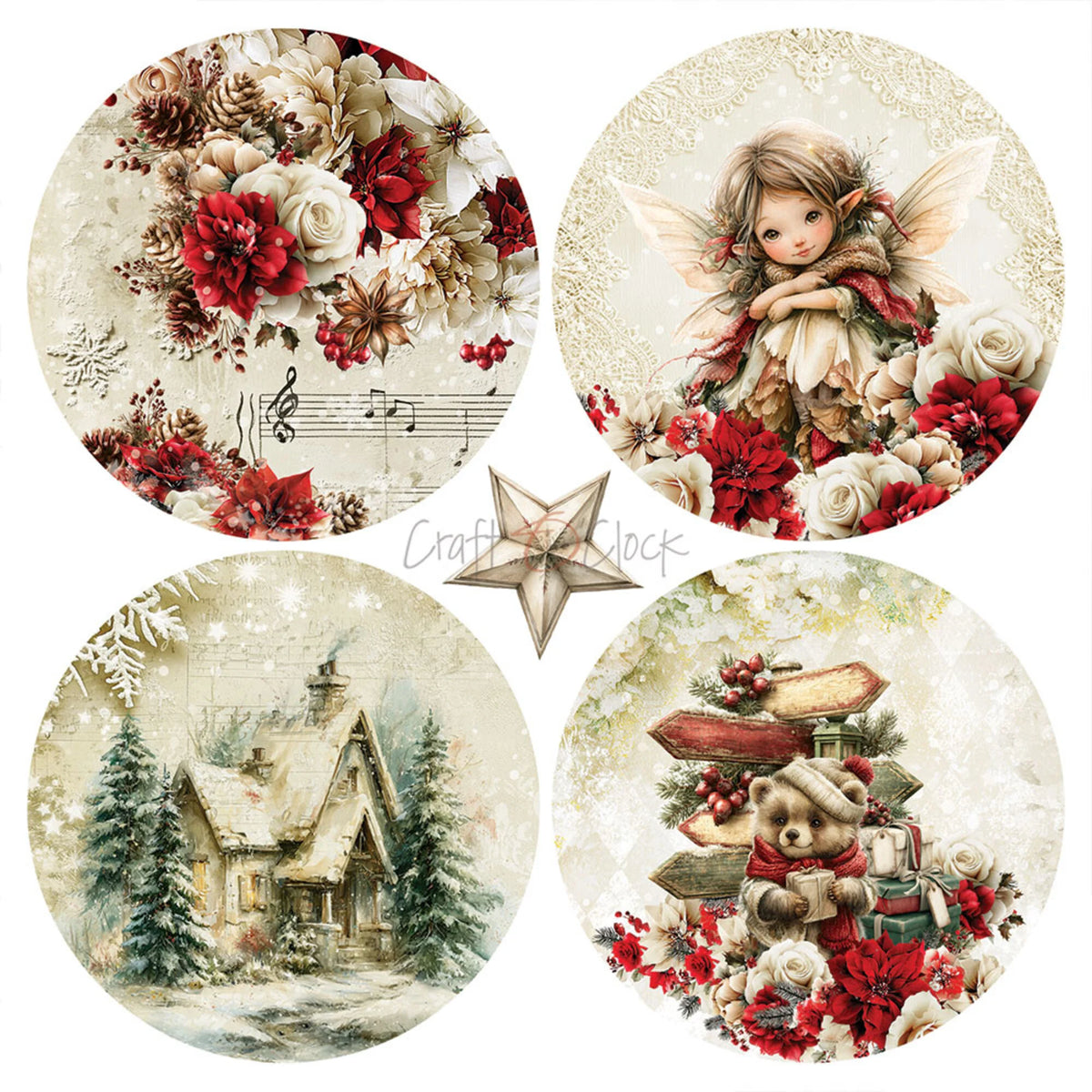 Craft O'Clock - Spirit Of Christmas - Paper Pad - 6x6"