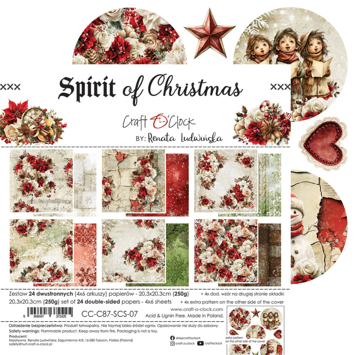 Craft O'Clock - Spirit Of Christmas - Extras Set - MIX - 8x8"
