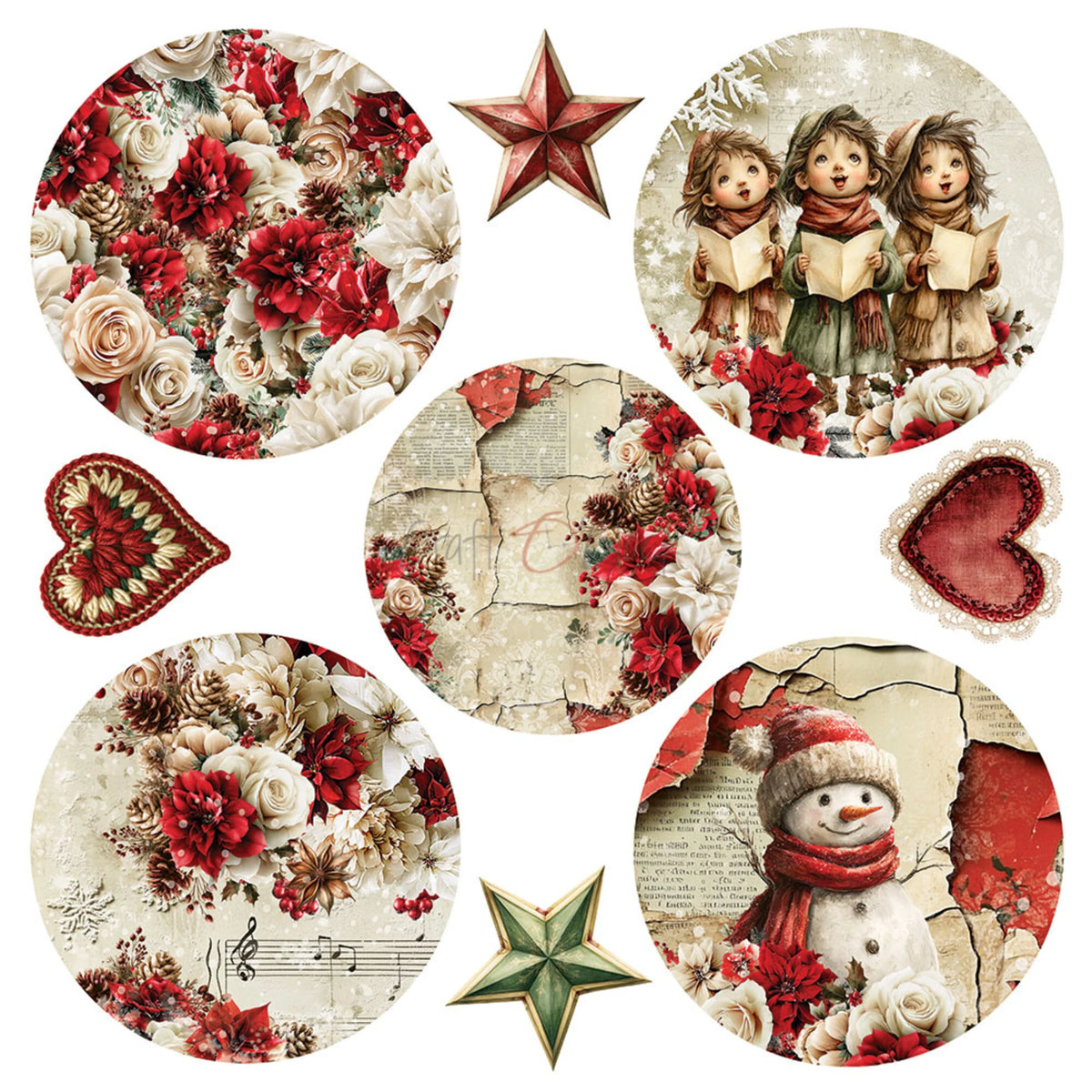 Craft O'Clock - Spirit Of Christmas - Extras Set - MIX - 8x8"