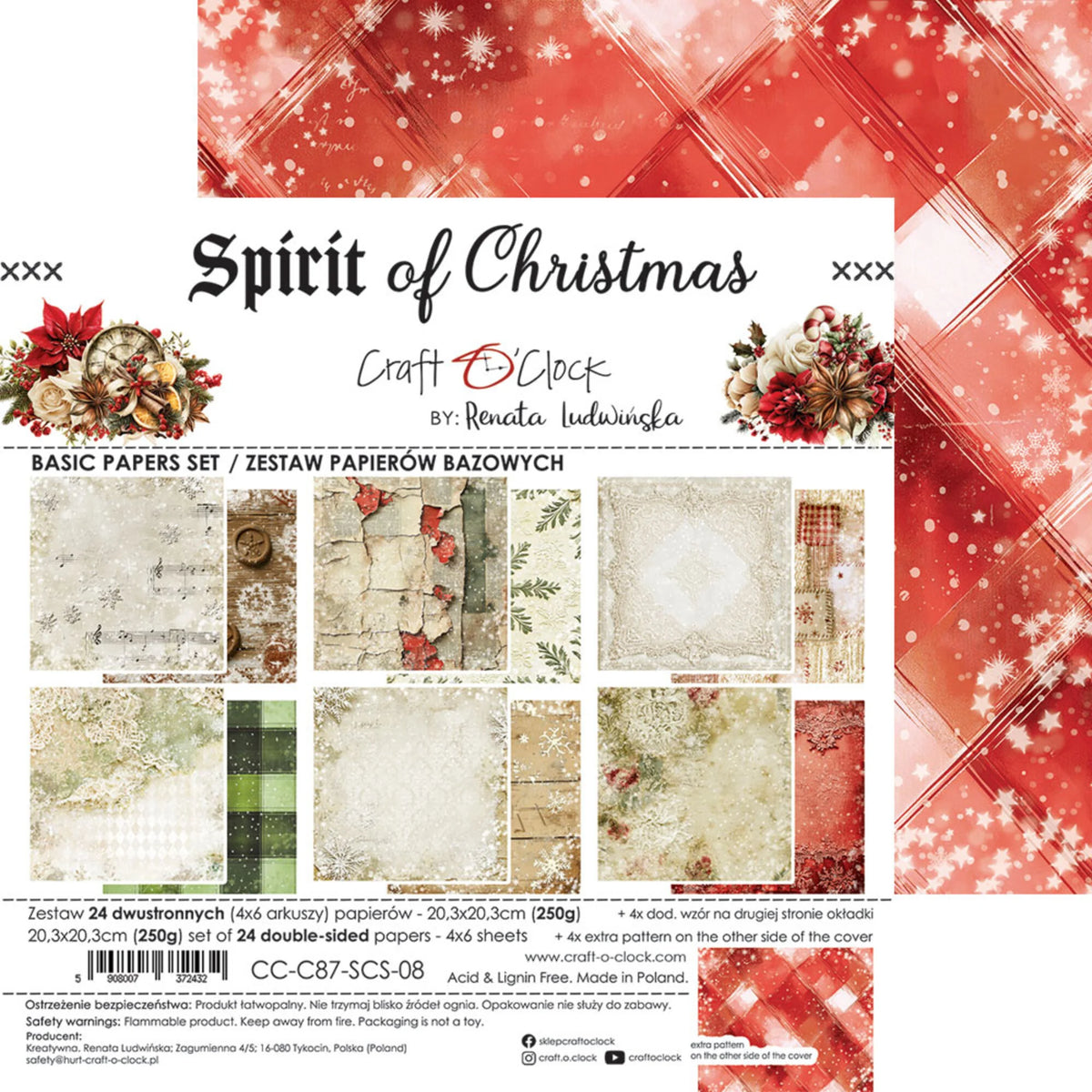Craft O'Clock - Spirit Of Christmas - Extras Set - MIX - 8x8"