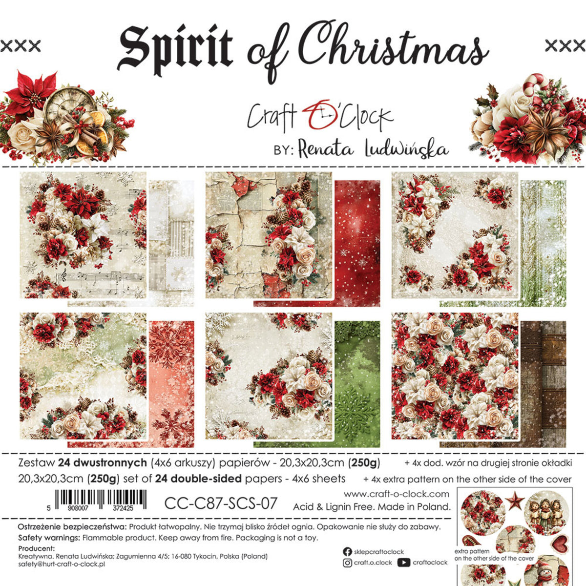Craft O'Clock - Spirit Of Christmas - 8x8"
