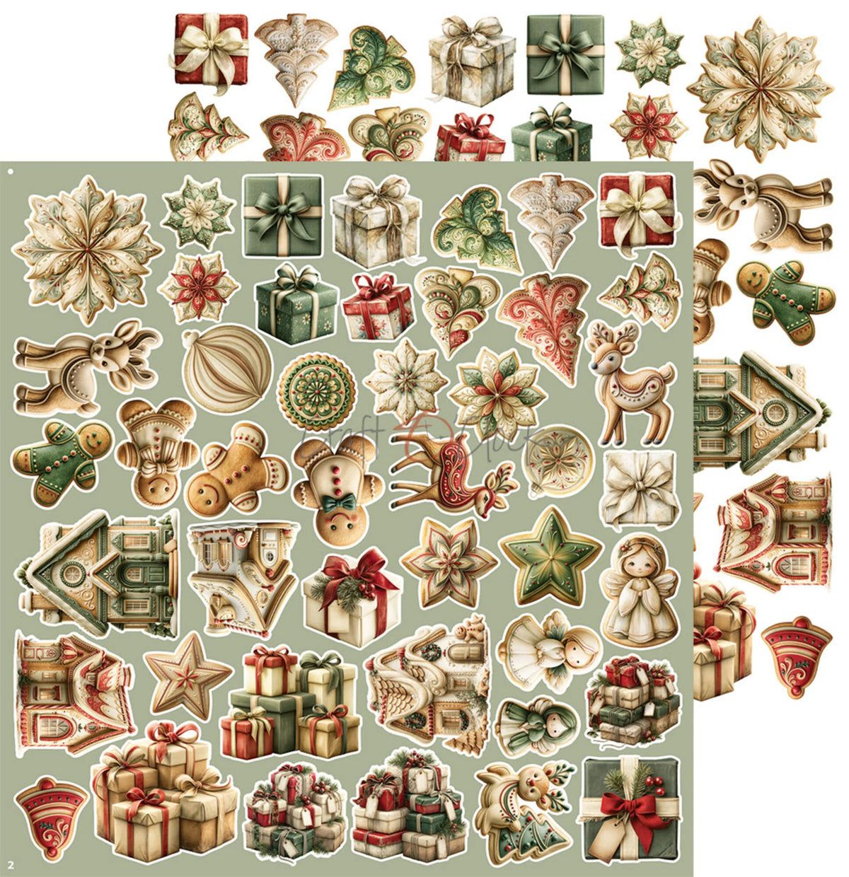 Craft O'Clock - Spirit Of Christmas - Christmas Extras Set - 12x12"