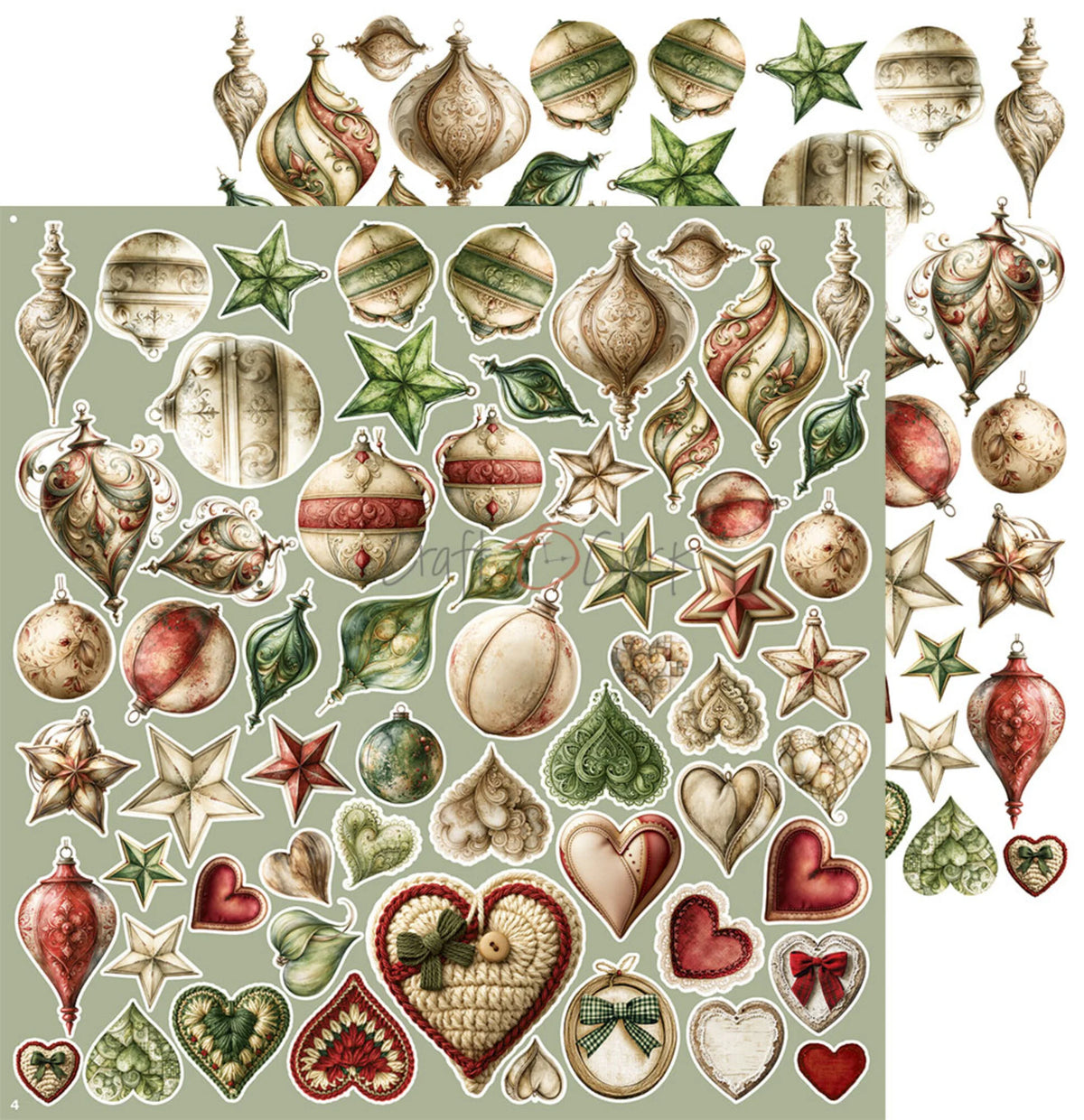 Craft O'Clock - Spirit Of Christmas - Extras Set Mix - 12x12"