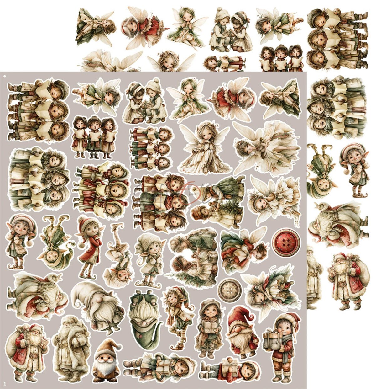 Craft O'Clock - Spirit Of Christmas - Jolly Extras Set - 12x12"