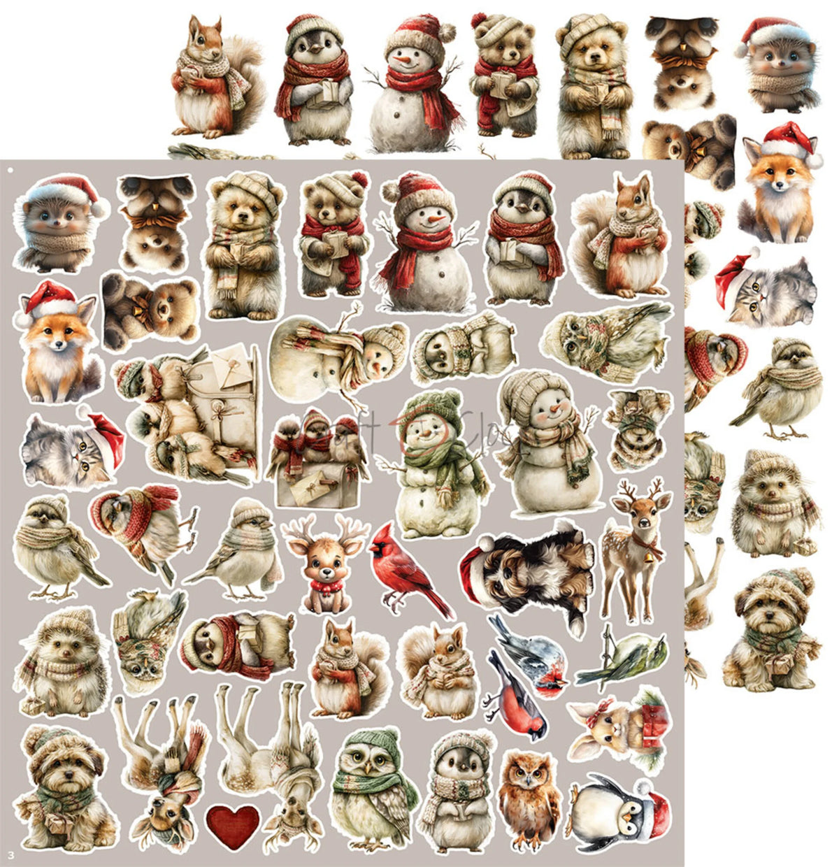 Craft O'Clock - Spirit Of Christmas - Extras Set Mix - 12x12"