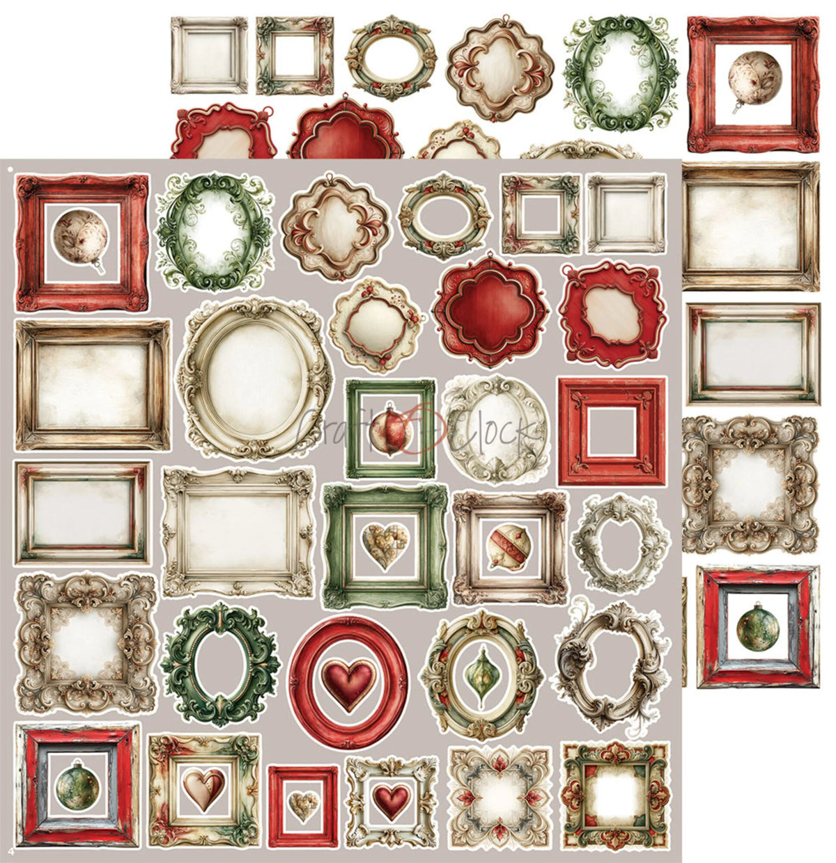 Craft O'Clock - Spirit Of Christmas - Jolly Extras Set - 12x12"