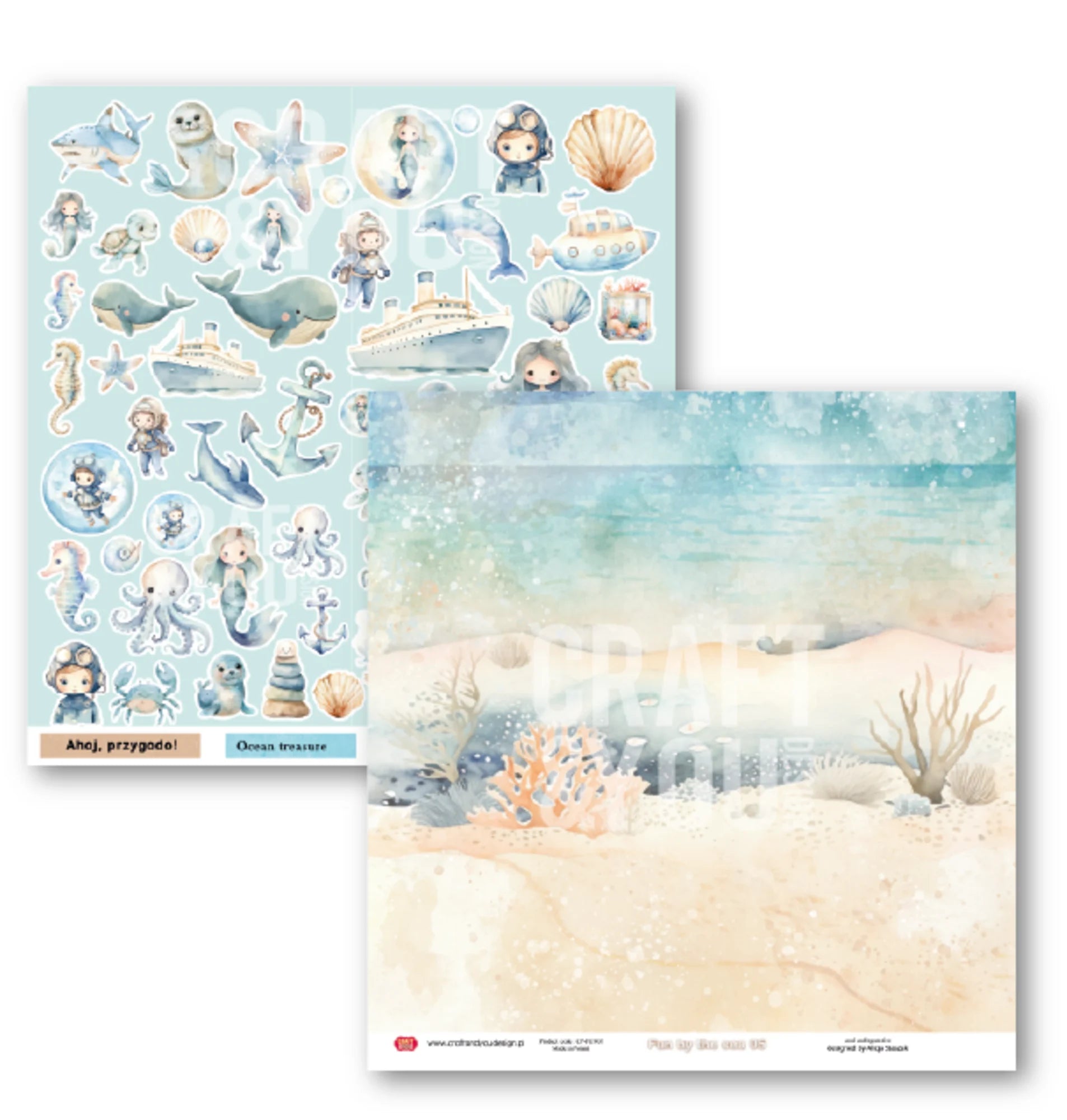 Craft and You - Fun by the sea - Paper Set 12 x 12