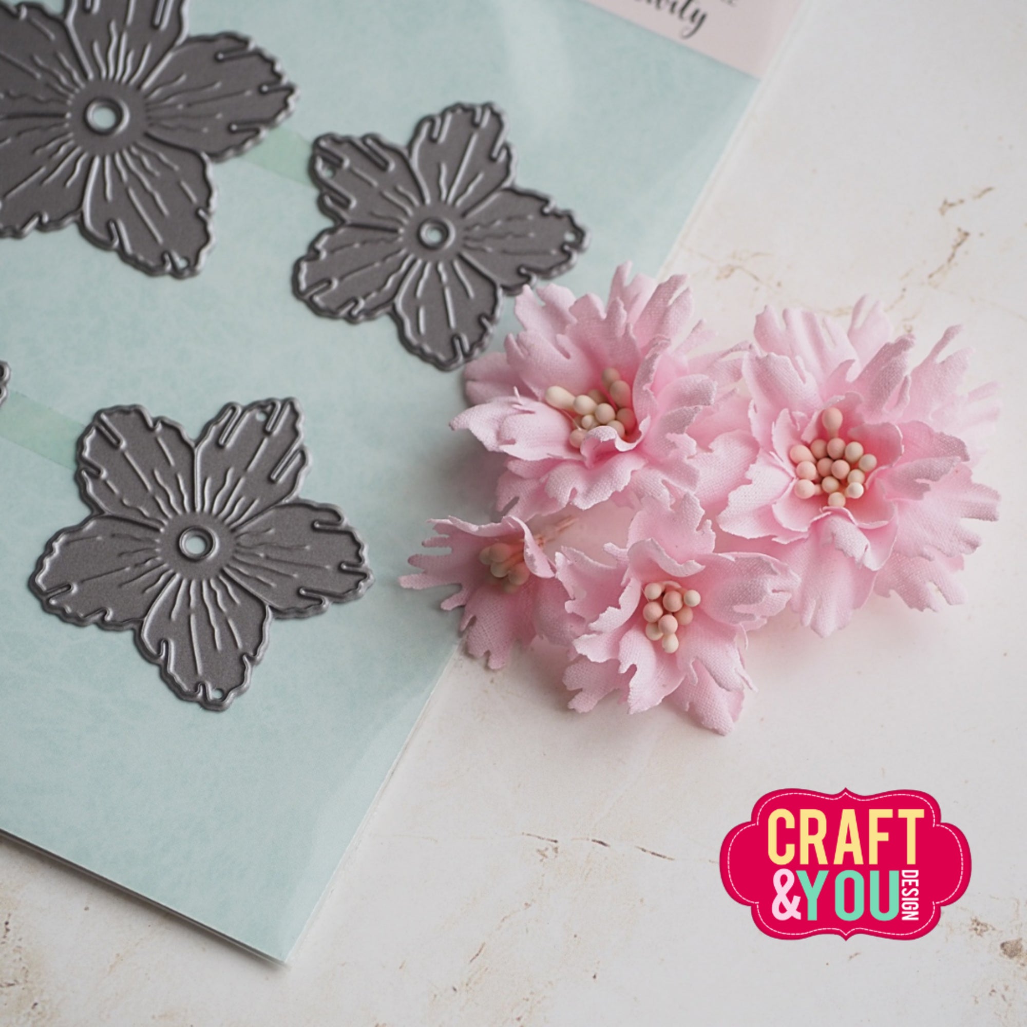 Craft and You - Dies - Garden flower 1  by Gosia