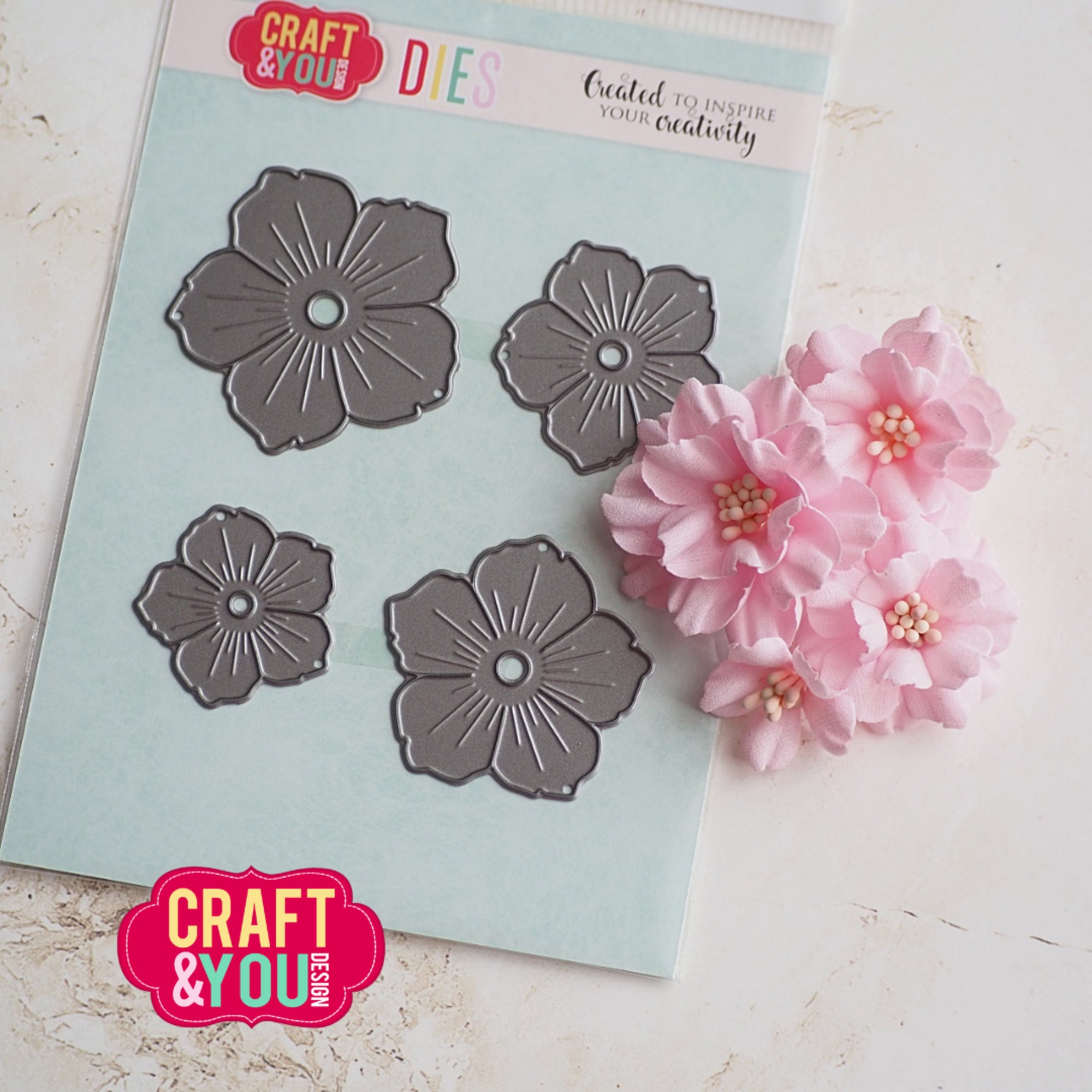 Craft and You - Dies - Garden flower 2  by Gosia