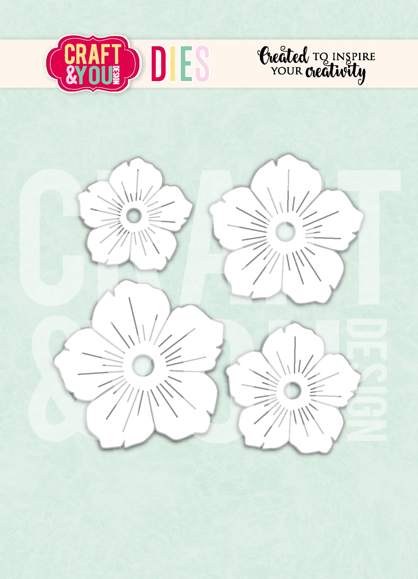 Craft and You - Dies - Garden flower 2  by Gosia