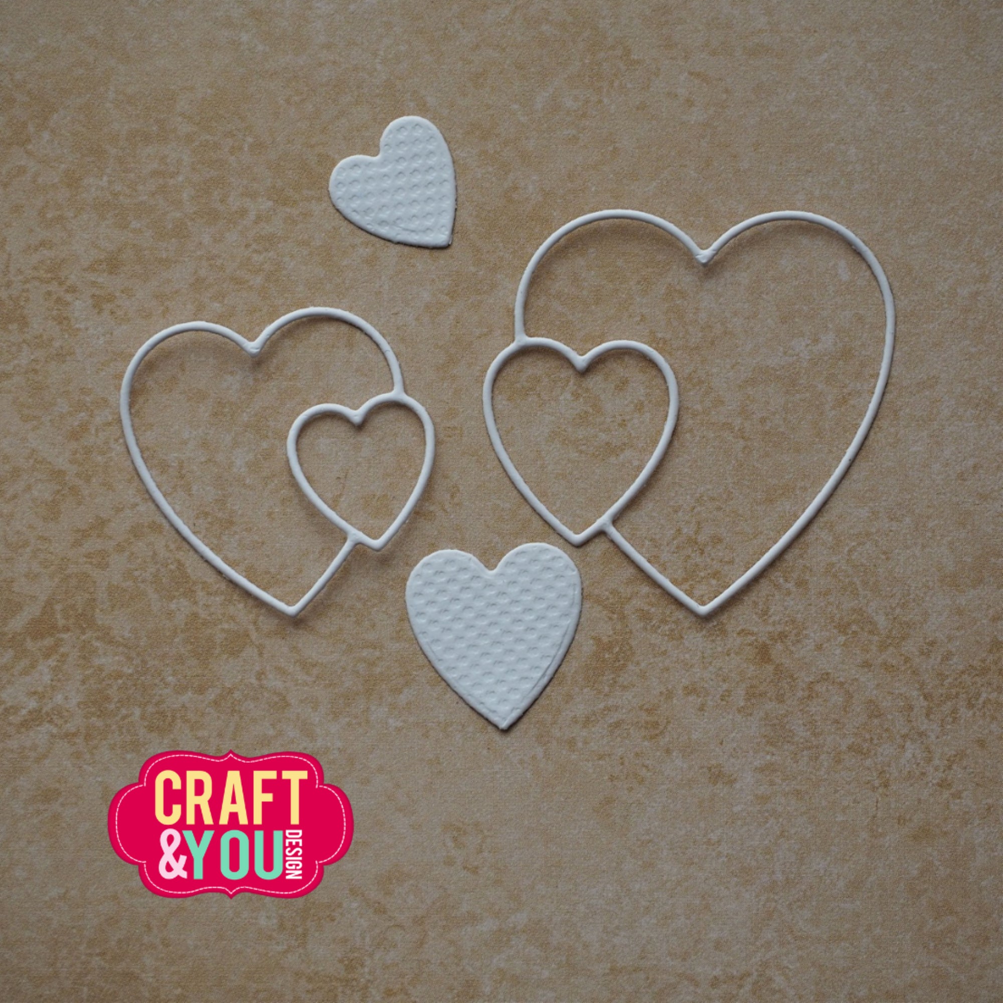 Craft and You - Dies - Hearts by Gosia