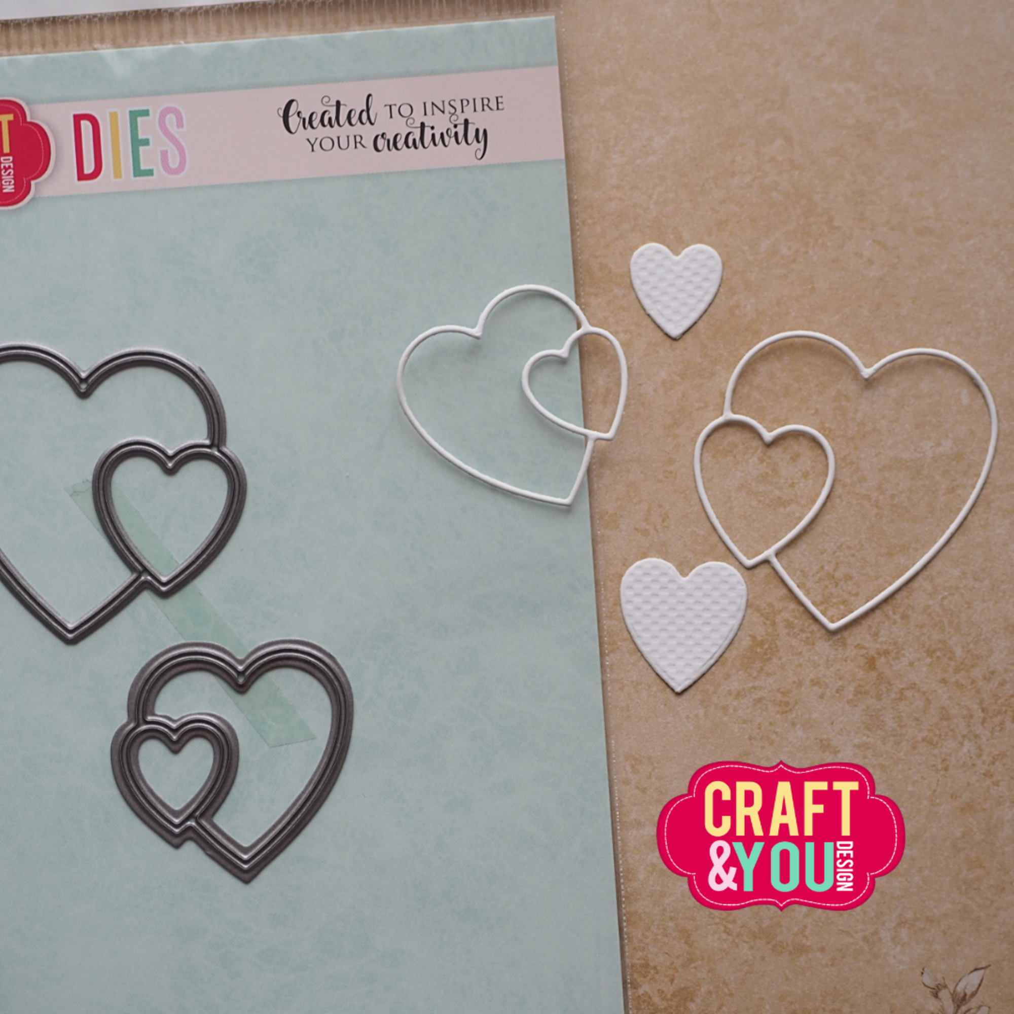 Craft and You - Dies - Hearts by Gosia