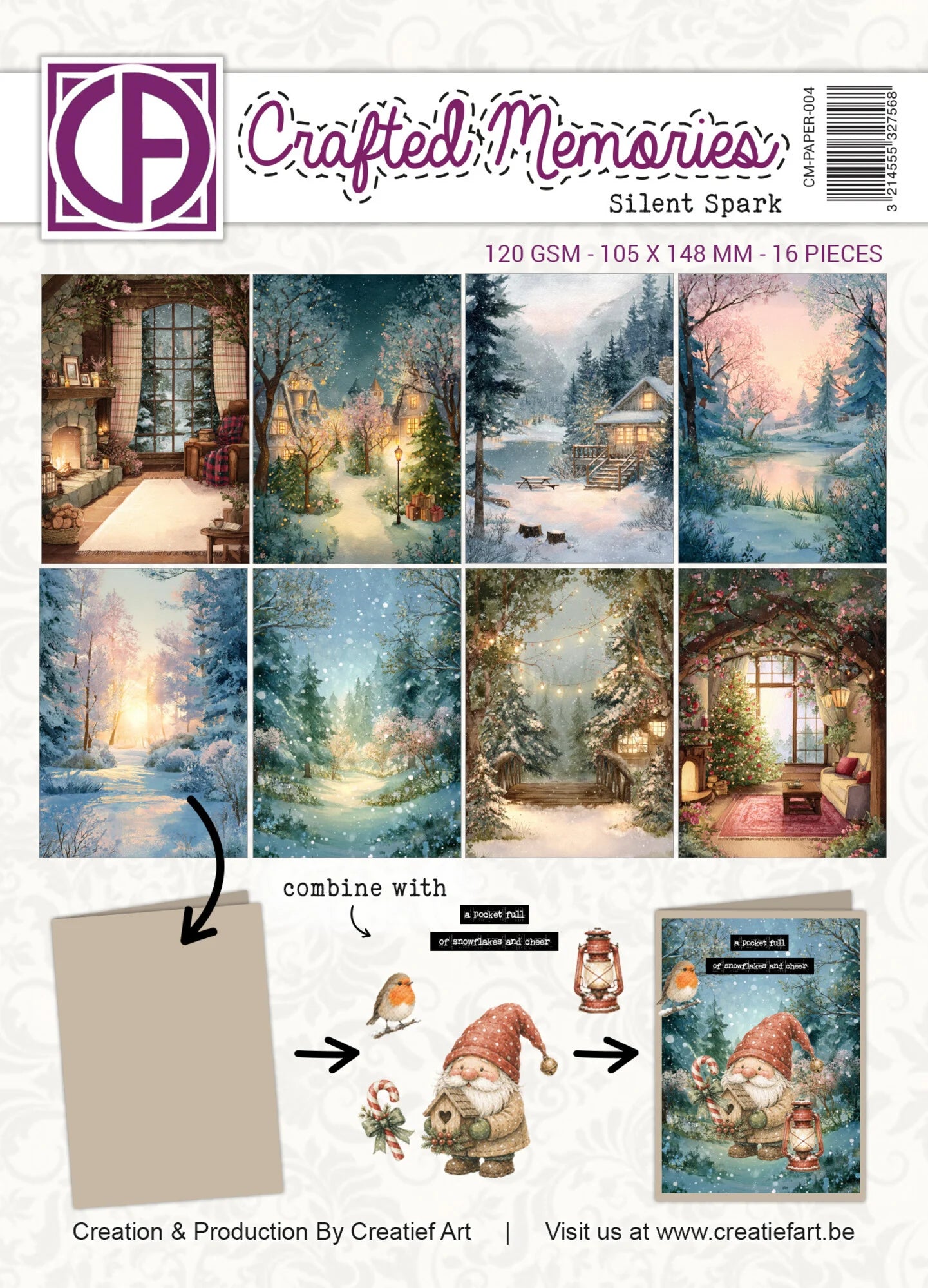 Creatief Art - Silent Spark A6 - Collage Paper