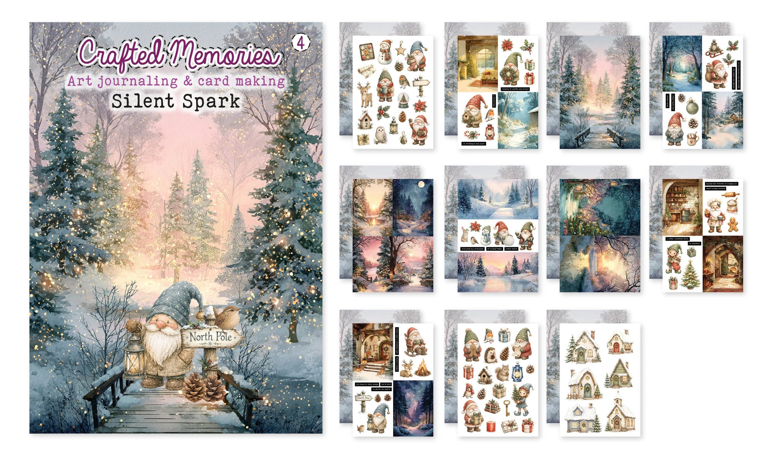 Crafted Memories - Silent Spark - Art Journaling Book