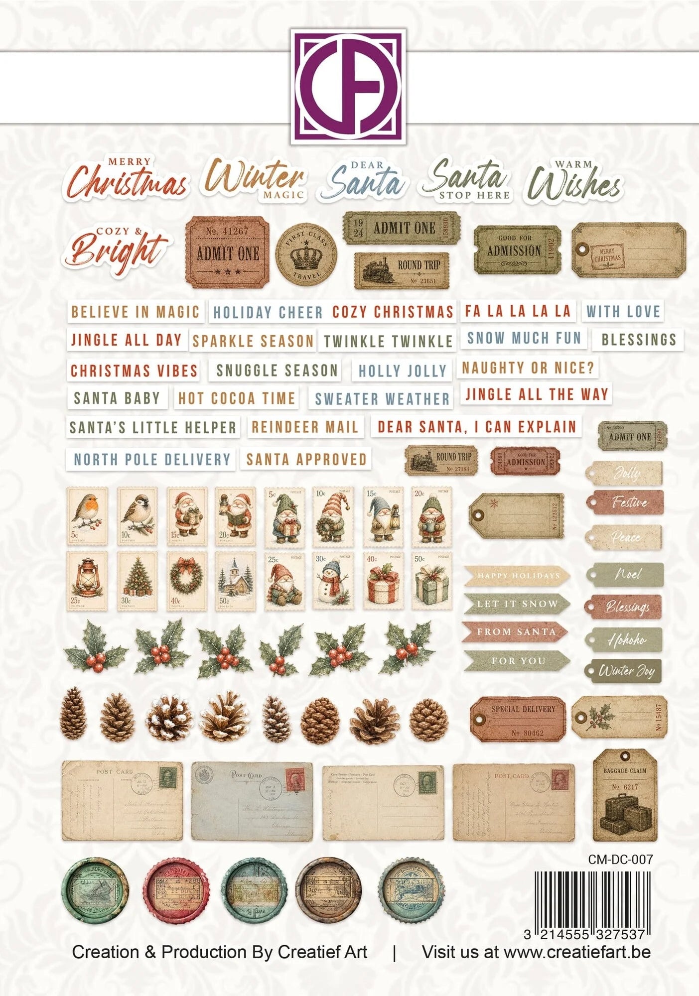 Creatief Art  - Silent Sparkle - Die Cuts - English
