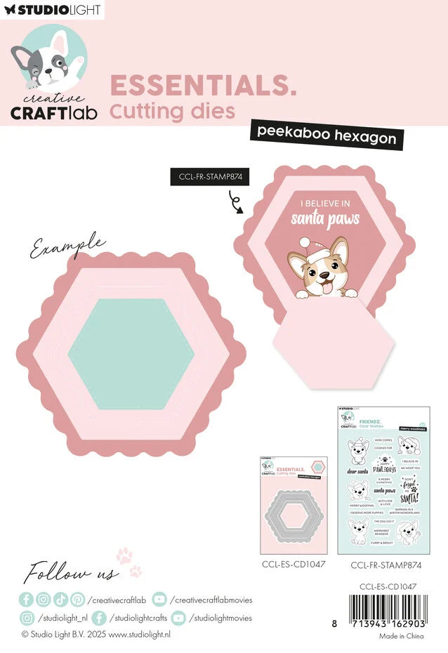 Studiolight Essentials Dies - Creative Craftlab - Peekaboo Hexagon