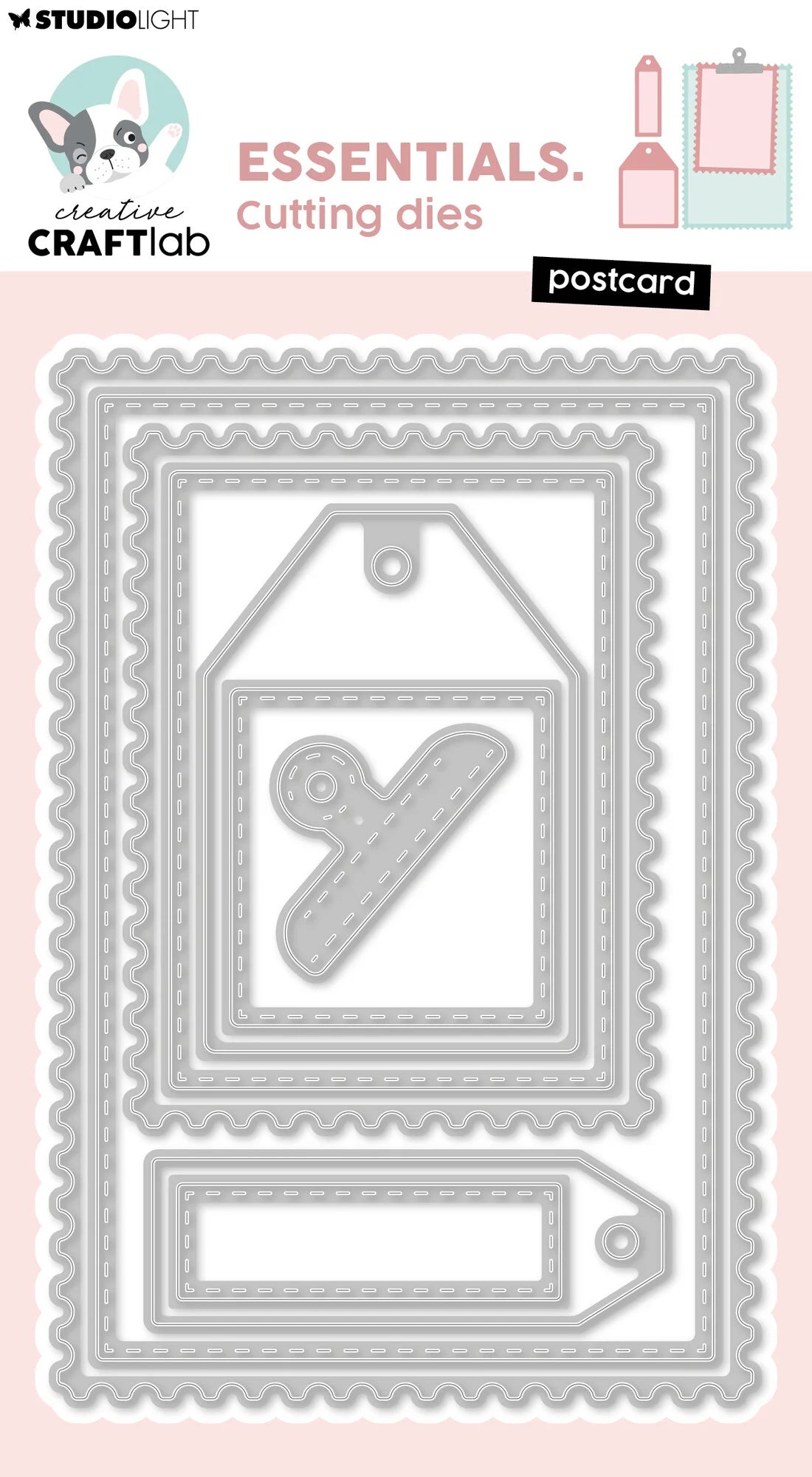 Studiolight Essentials Dies - Creative Craftlab - Postcard Essentials