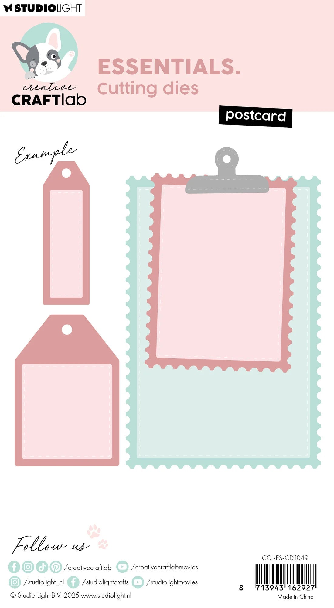 Studiolight Essentials Dies - Creative Craftlab - Postcard Essentials