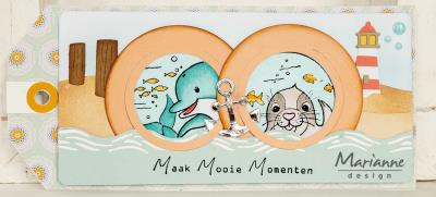 Marianne Design - Clear stamps - Peekaboo - Ocean