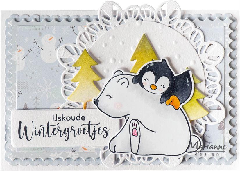Marianne Design - Clear Stamp & Die - Bear & Penguin