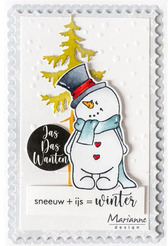 Marianne Design - Clear Stamp & Die - Snowman