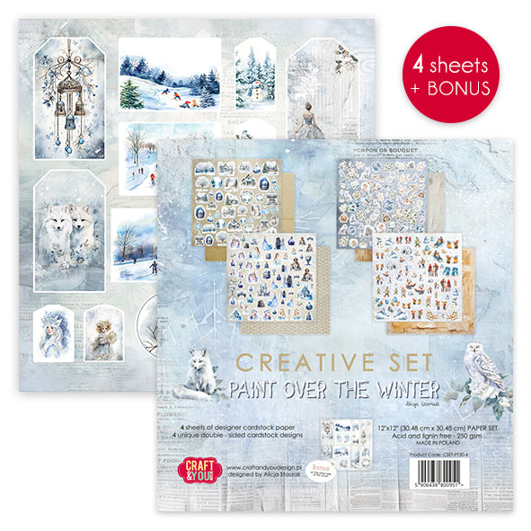 Craft and You - Paint over the winter - Creative set -   12 x 12"