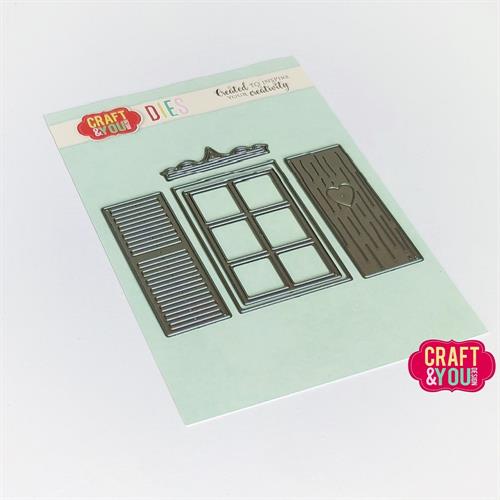 Craft and You - Dies - Window with shutters