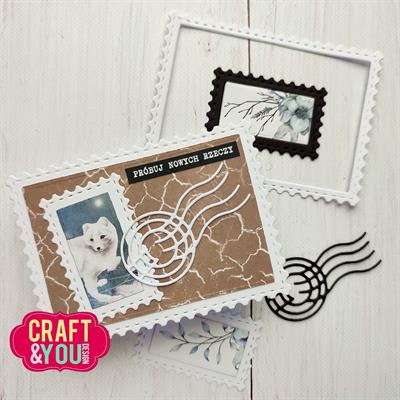 Craft and You - Dies - ATC Frame with stamp