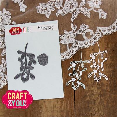 Craft and You - Dies - Sprig of mistletoe