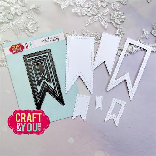 Craft and You - Dies - Biscuit Pennants