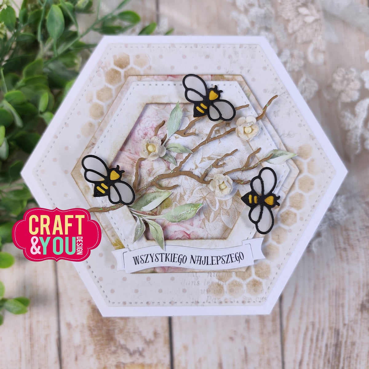 Craft and You - Dies - Bee Honey Set