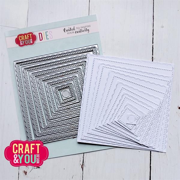 Craft and You - Dies - Square Decorative Stitches