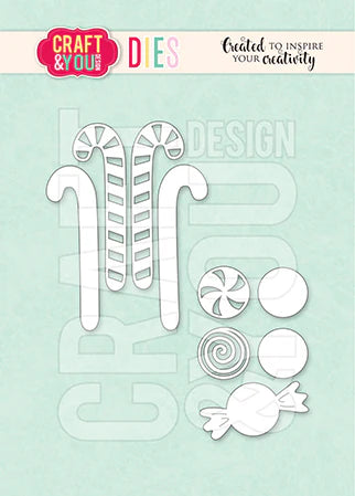 Craft and You - Dies - Candy Canes