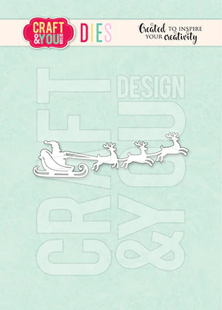 Craft and You - Dies - Santa Claus with a sleigh