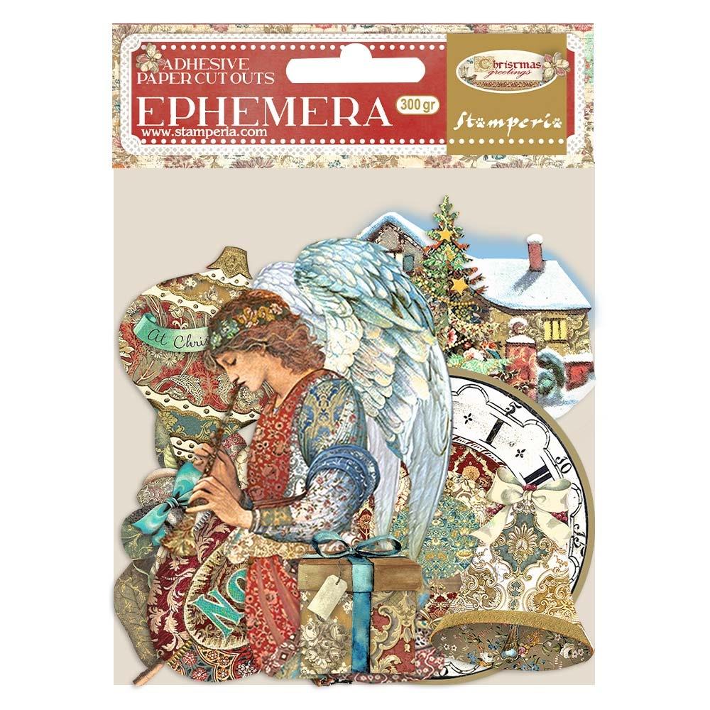 Stamperia  - Christmas Greetings -  Adhesive Ephemera