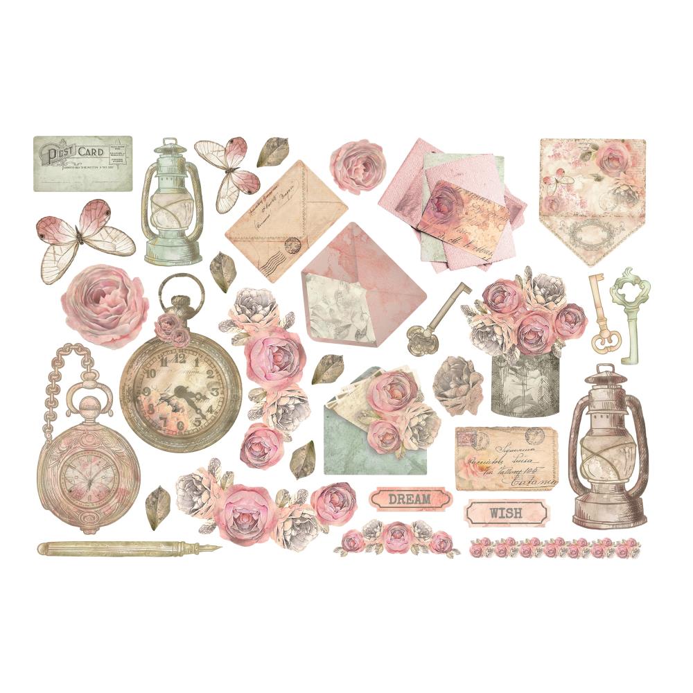 Stamperia  - Shabby Rose -  Adhesive Ephemera