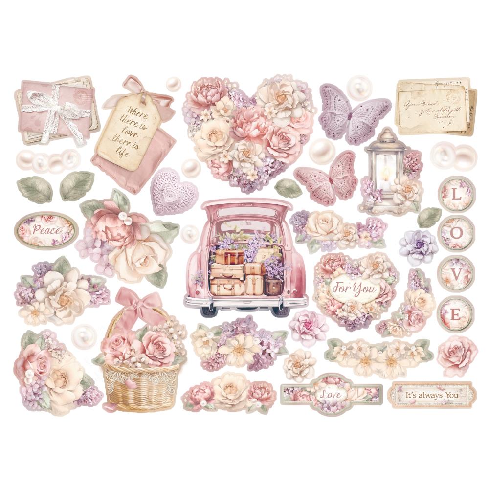 Stamperia  - Romance Forever  - Journaling - Die Cuts