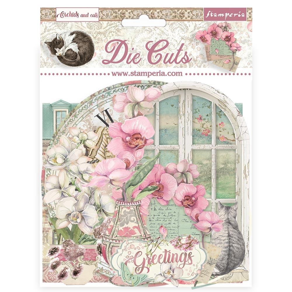 Stamperia  - Orchids and Cats  - Die Cuts