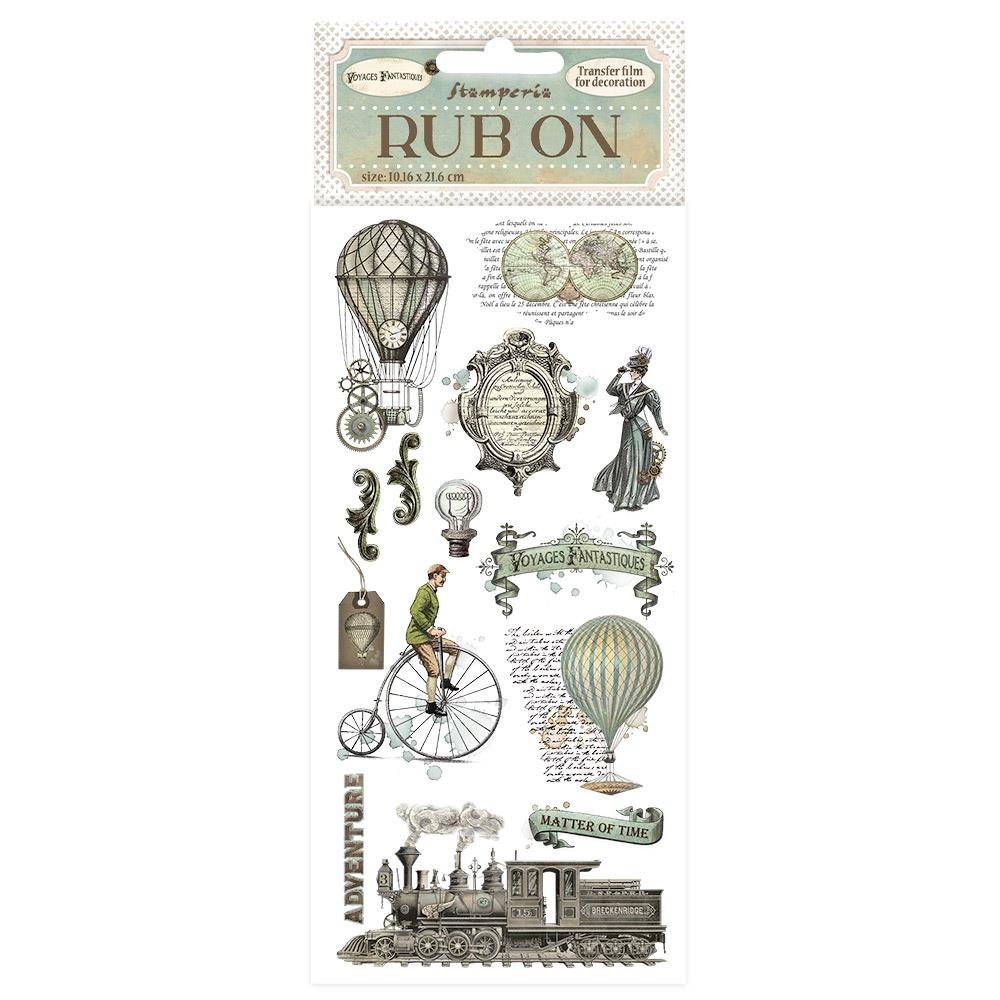 Stamperia - Rub Ons - Voyages Fantastiques - Balloons