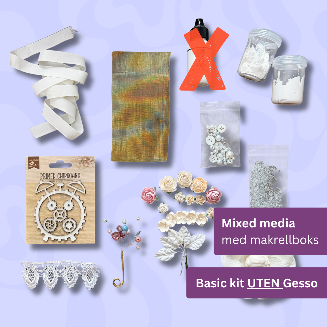 Scrap a long - Høst  2026 -  Yasmin - Mixed Media med makrellboks - Basic - Utsending starter 7/9