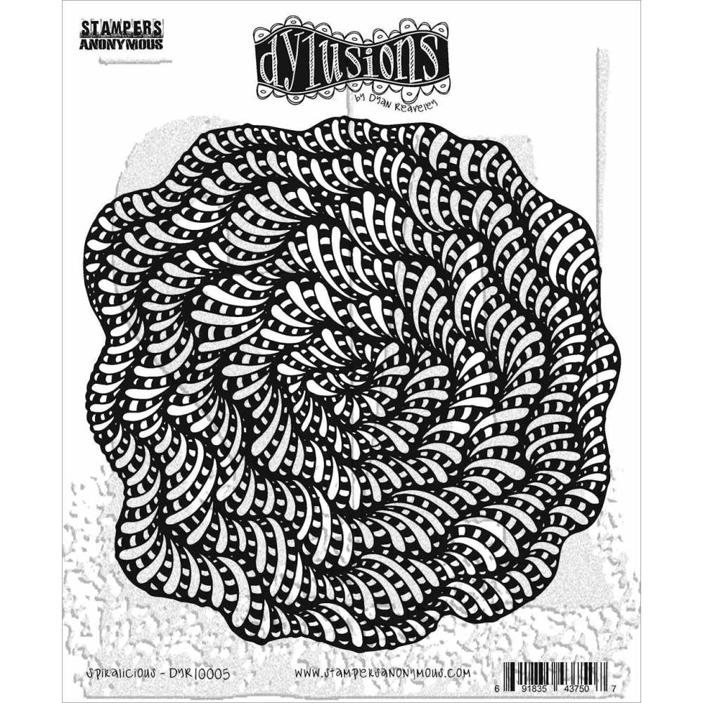 Dylusions - Cling Stamps - Spiralicious
