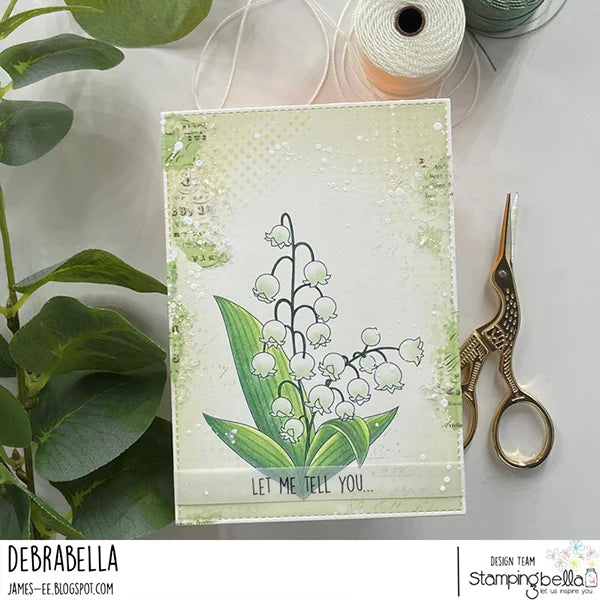 Stamping Bella -Cling Mounted Stamp - Lily of the valley